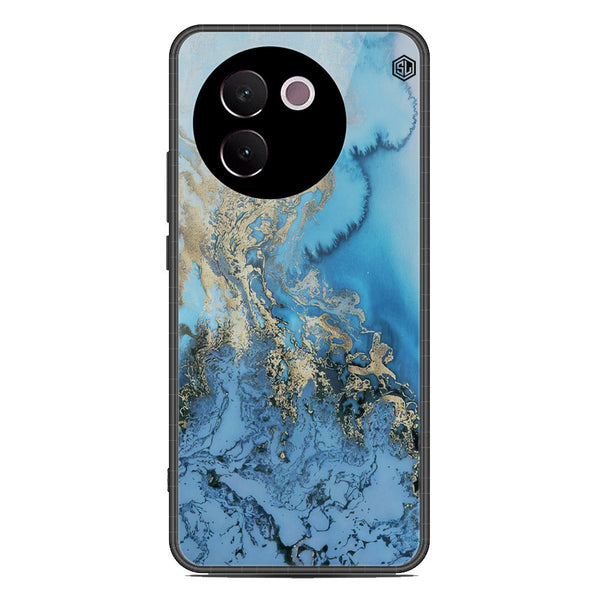 Marble Series Soft Phone Case - Premium Glass Case - Design 2 - Vivo V30e