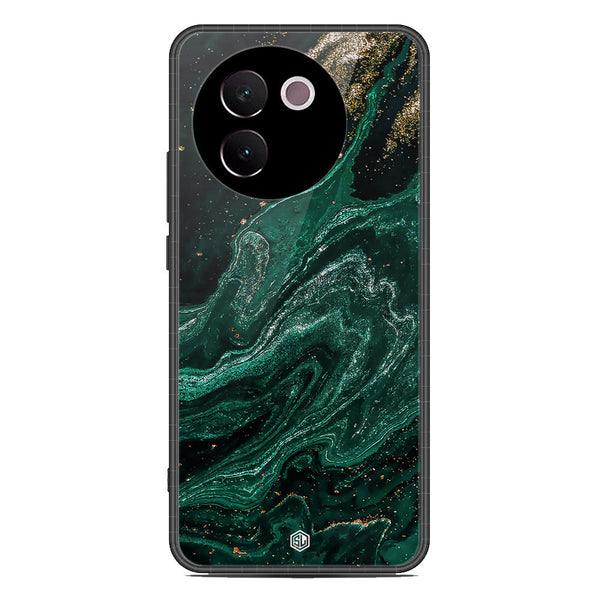 Marble Series Soft Phone Case - Premium Glass Case - Design 3 - Vivo V30e