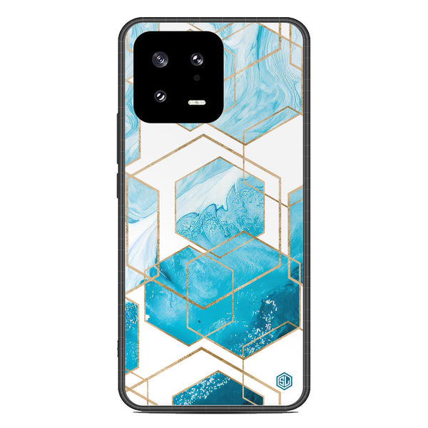 Stylish Marble Series Soft Phone Case - Premium Glass Case - Design 1 - Xiaomi 13