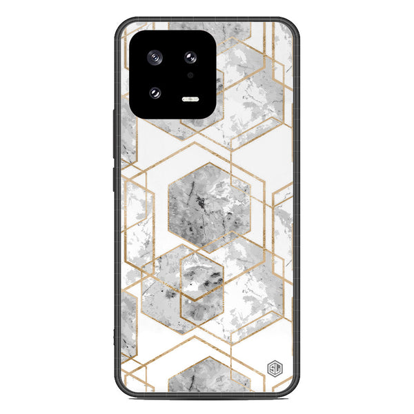 Stylish Marble Series Soft Phone Case - Premium Glass Case - Design 2 - Xiaomi 13