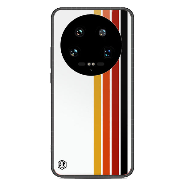 Retro Stripes Series Soft Phone Case - Premium Glass Case - Design 4 - Xiaomi 14 Ultra