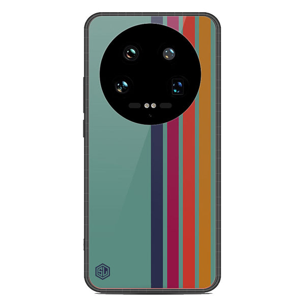 Retro Stripes Series Soft Phone Case - Premium Glass Case - Design 5 - Xiaomi 14 Ultra