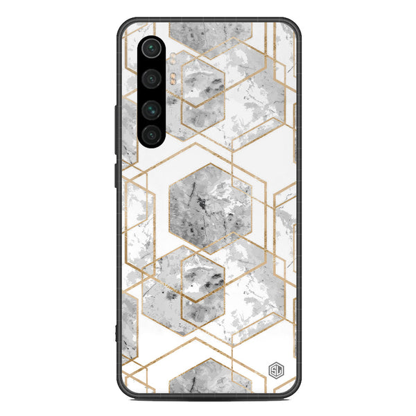 Stylish Marble Series Soft Phone Case - Metal Case - Design 2 - Xiaomi Mi Note 10 Lite