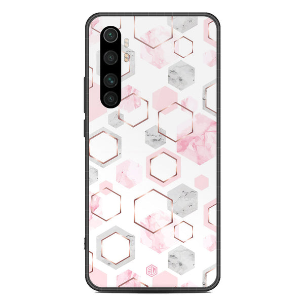 Stylish Marble Series Soft Phone Case - Metal Case - Design 4 - Xiaomi Mi Note 10 Lite