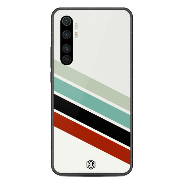 Retro Stripes Series Soft Phone Case - Metal Case - Design 2 - Xiaomi Mi Note 10 Lite