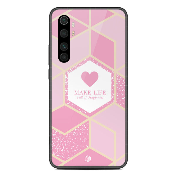 Happiness Series Soft Phone Case - Metal Case - Design 3 - Xiaomi Mi Note 10 Lite