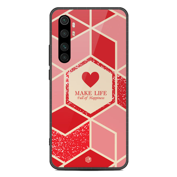 Happiness Series Soft Phone Case - Metal Case - Design 5 - Xiaomi Mi Note 10 Lite