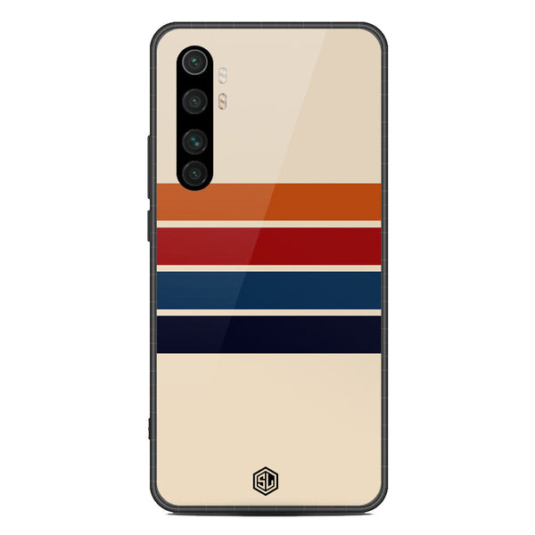 Retro Stripes Series Soft Phone Case - Metal Case - Design 3 - Xiaomi Mi Note 10 Lite