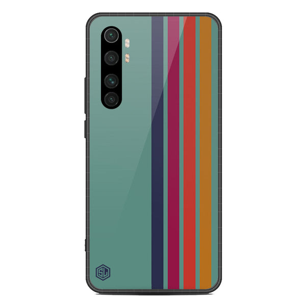 Retro Stripes Series Soft Phone Case - Metal Case - Design 5 - Xiaomi Mi Note 10 Lite