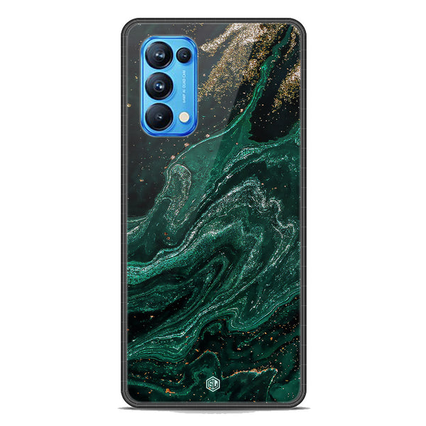 Marble Series Soft Phone Case - Premium Glass Case - Design 3 - Oppo Reno 5 Pro 5G