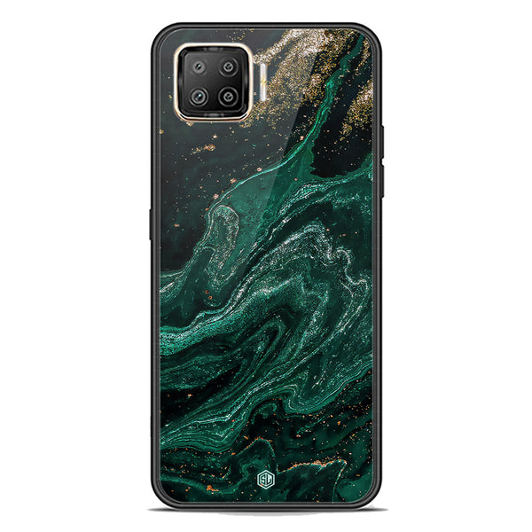 Marble Series Soft Phone Case - Premium Glass Case - Design 3 - Oppo F17