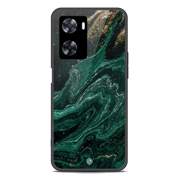 Marble Series Soft Phone Case - Premium Glass Case - Design 3 - Oppo A77s