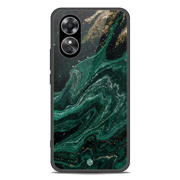 Marble Series Soft Phone Case - Premium Glass Case - Design 3 - Oppo A17