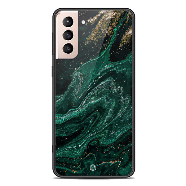 Marble Series Soft Phone Case - Premium Glass Case - Design 3 - Samsung Galaxy S21 Plus 5G