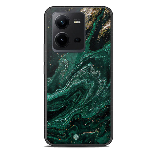 Marble Series Soft Phone Case - Premium Glass Case - Design 3 - Vivo V25e