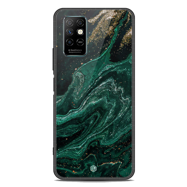 Marble Series Soft Phone Case - Premium Glass Case - Design 3 - Infinix Note 8i