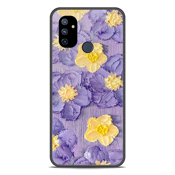 Floral Series Soft Phone Case - Premium Glass Case - Design 8 - OnePlus Nord N100