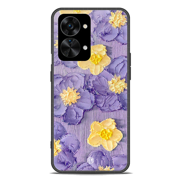 Floral Series Soft Phone Case - Premium Glass Case - Design 8 - OnePlus Nord 2T