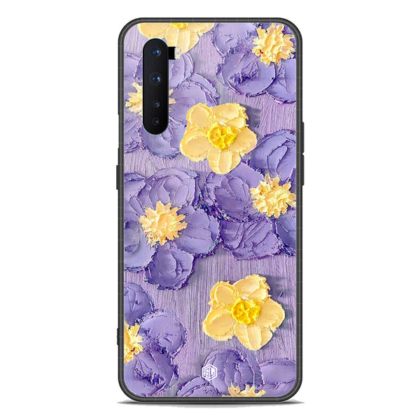 Floral Series Soft Phone Case - Premium Glass Case - Design 8 - OnePlus Nord