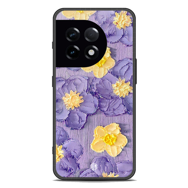 Floral Series Soft Phone Case - Premium Glass Case - Design 8 - OnePlus Ace 2