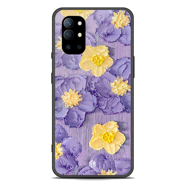 Floral Series Soft Phone Case - Premium Glass Case - Design 8 - OnePlus 9R