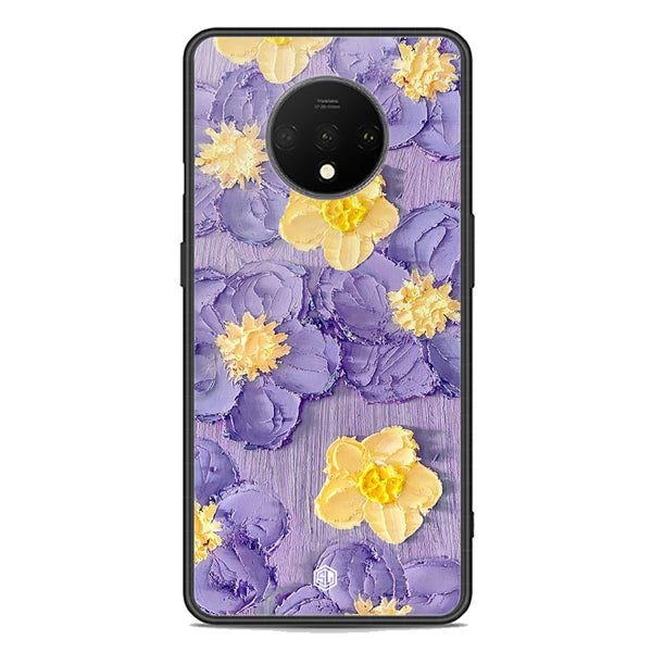 Floral Series Soft Phone Case - Premium Glass Case - Design 8 - OnePlus 7T