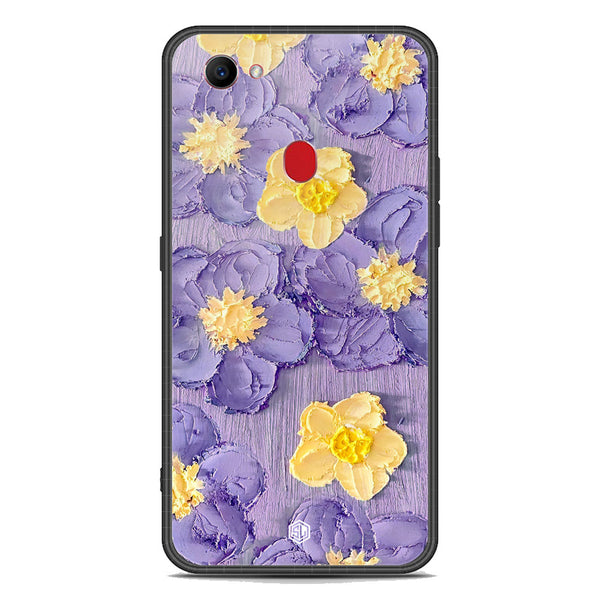 Floral Series Soft Phone Case - Premium Glass Case - Design 8 - Oppo F7