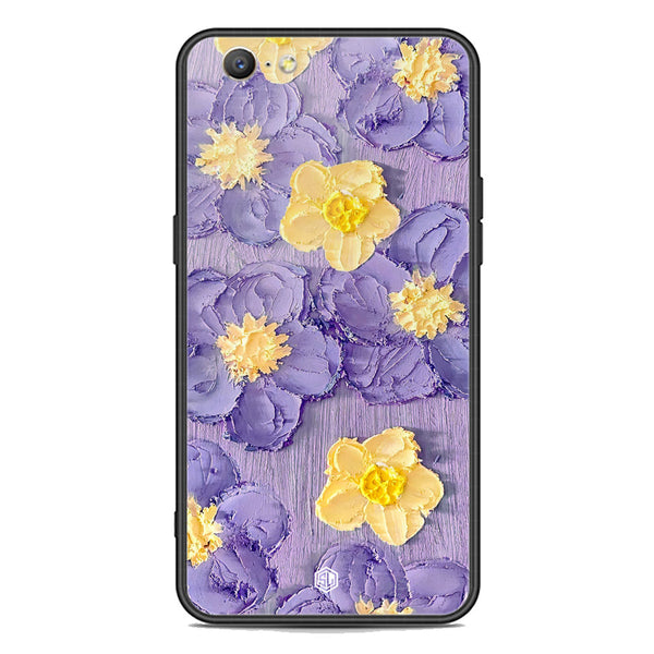 Floral Series Soft Phone Case - Premium Glass Case - Design 8 - Oppo A57