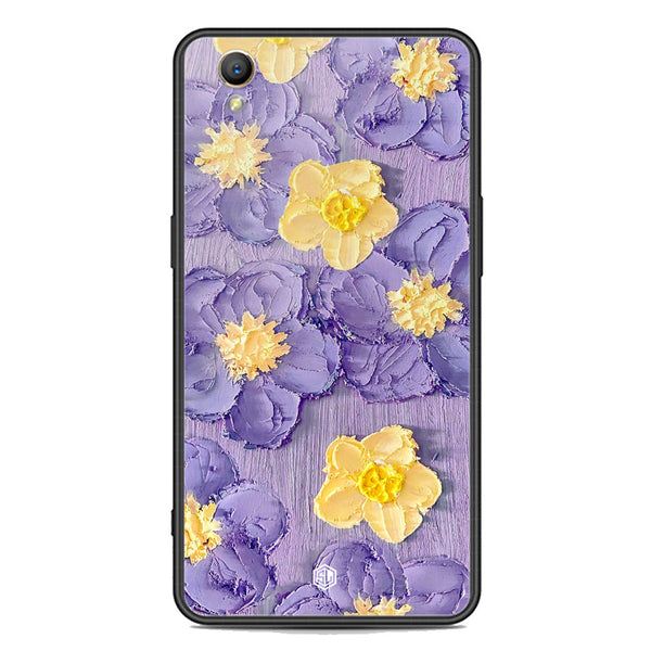 Floral Series Soft Phone Case - Premium Glass Case - Design 8 - Oppo A37