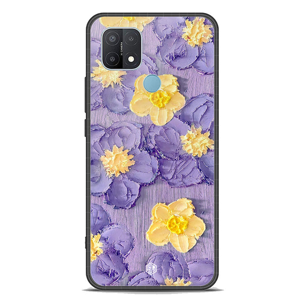 Floral Series Soft Phone Case - Premium Glass Case - Design 8 - Oppo A35