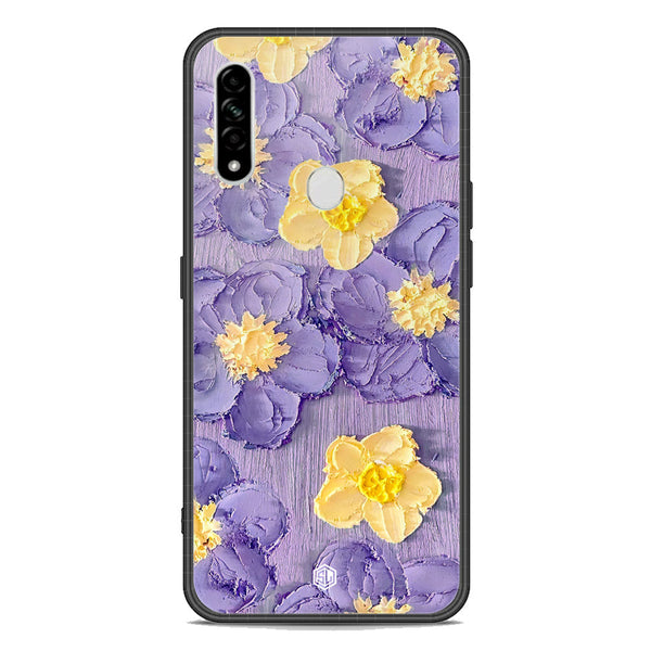 Floral Series Soft Phone Case - Premium Glass Case - Design 8 - Oppo A31