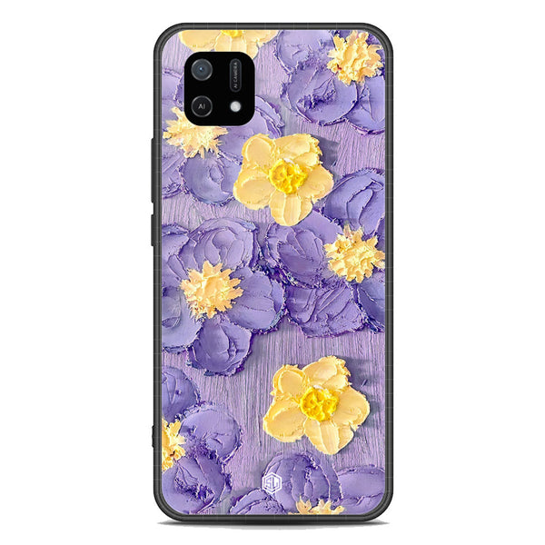 Floral Series Soft Phone Case - Premium Glass Case - Design 8 - Oppo A16K