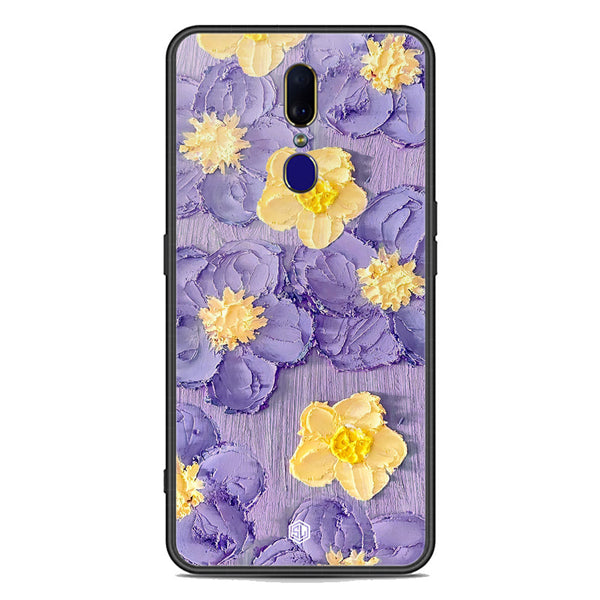 Floral Series Soft Phone Case - Premium Glass Case - Design 8 - Oppo A9 / A9x