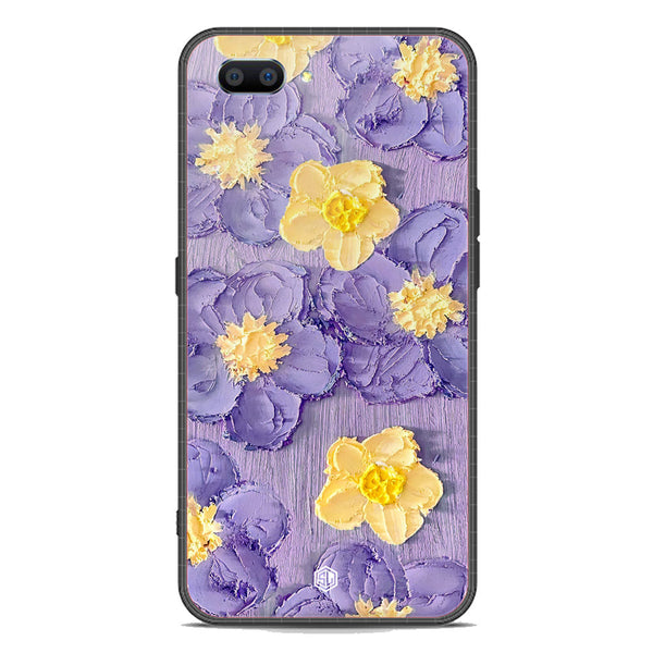 Floral Series Soft Phone Case - Premium Glass Case - Design 8 - Oppo A3s