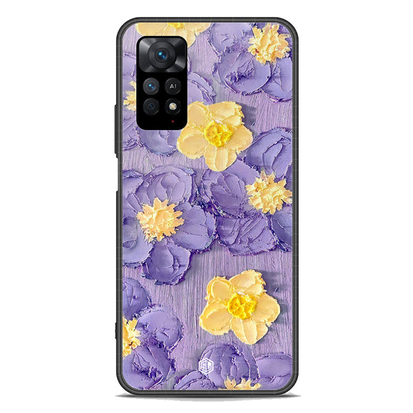 Floral Series Soft Phone Case - Premium Glass Case - Design 8 - Xiaomi Redmi Note 11E Pro