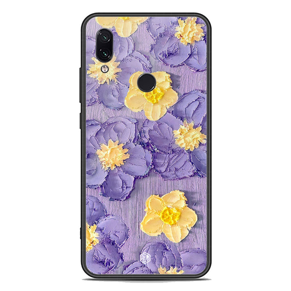 Floral Series Soft Phone Case - Premium Glass Case - Design 8 - Xiaomi Redmi Note 7 Pro