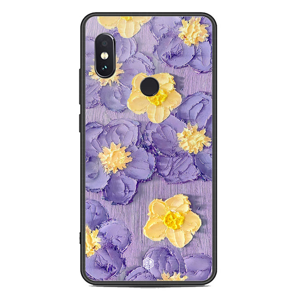 Floral Series Soft Phone Case - Premium Glass Case - Design 8 - Xiaomi Redmi Note 5 Pro