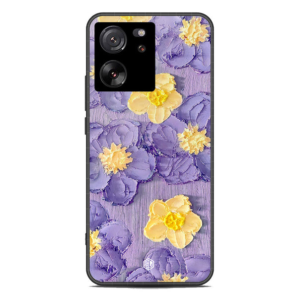 Floral Series Soft Phone Case - Premium Glass Case - Design 8 - Xiaomi 13T