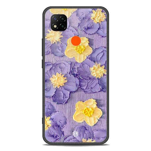 Floral Series Soft Phone Case - Premium Glass Case - Design 8 - Xiaomi Redmi 9C