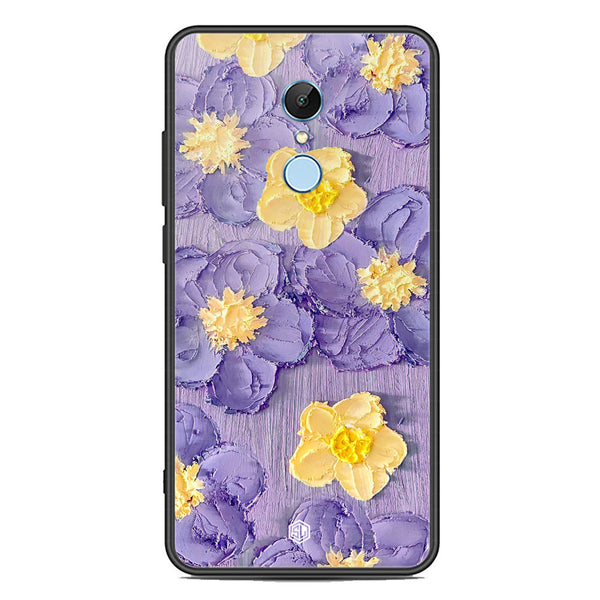 Floral Series Soft Phone Case - Premium Glass Case - Design 8 - Xiaomi Redmi 5