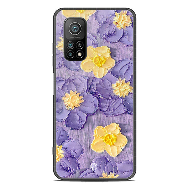 Floral Series Soft Phone Case - Premium Glass Case - Design 8 - Xiaomi Mi 10T