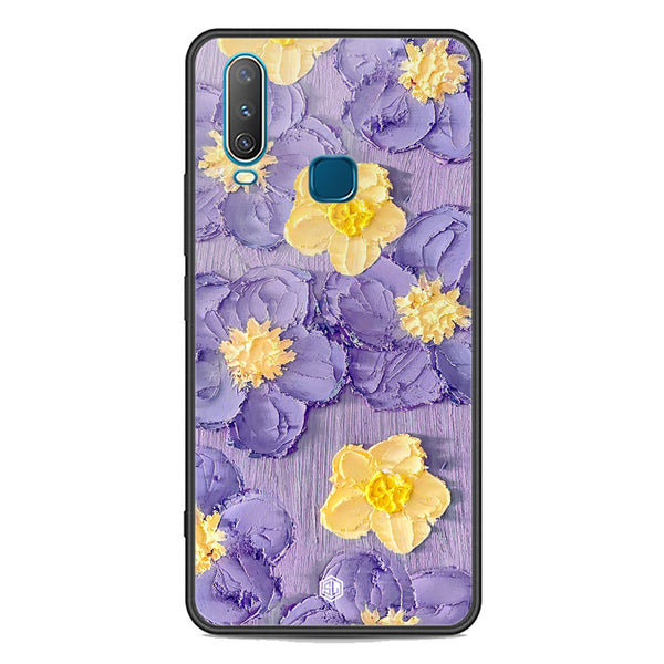 Floral Series Soft Phone Case - Premium Glass Case - Design 8 - Vivo Y17