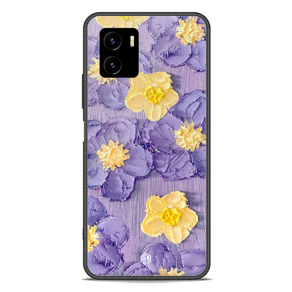 Floral Series Soft Phone Case - Premium Glass Case - Design 8 - Vivo Y01