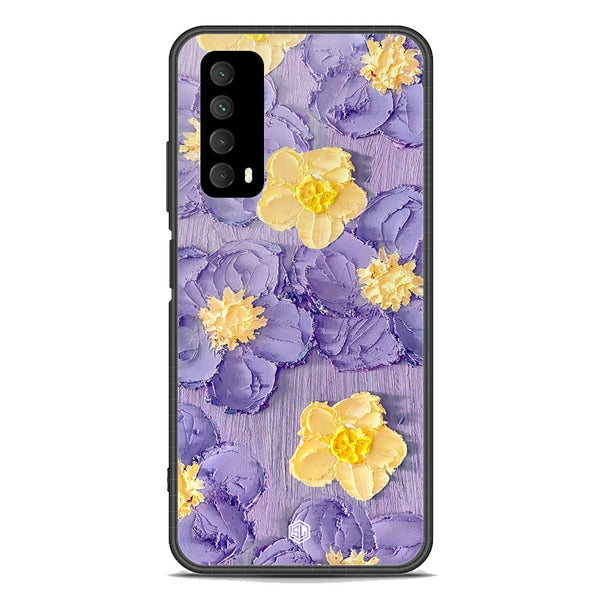 Floral Series Soft Phone Case - Premium Glass Case - Design 8 - Huawei Y7a