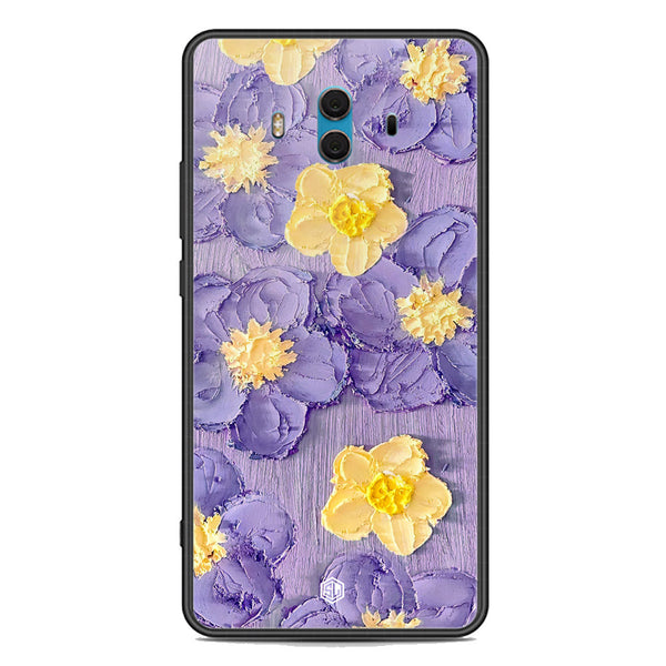 Floral Series Soft Phone Case - Premium Glass Case - Design 8 - Huawei Mate 10