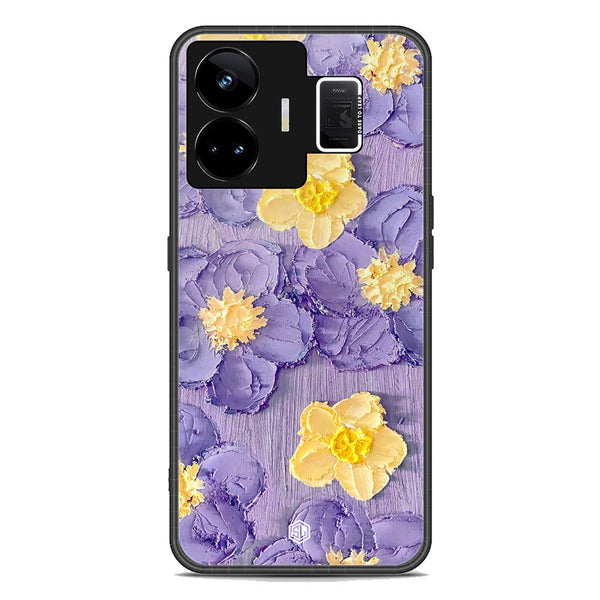 Floral Series Soft Phone Case - Premium Glass Case - Design 8 - Realme GT Neo 5