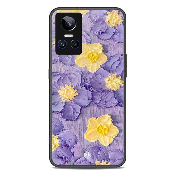 Floral Series Soft Phone Case - Premium Glass Case - Design 8 - Realme GT Neo 3