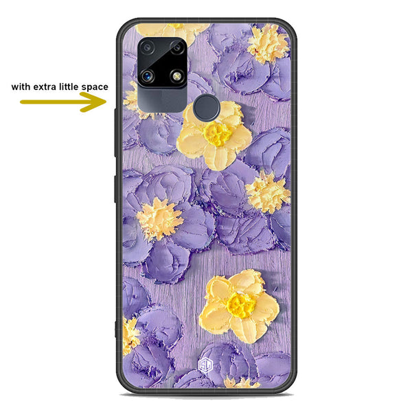 Floral Series Soft Phone Case - Premium Glass Case - Design 8 - Realme C12