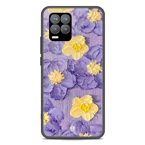 Floral Series Soft Phone Case - Premium Glass Case - Design 8 - Realme 8