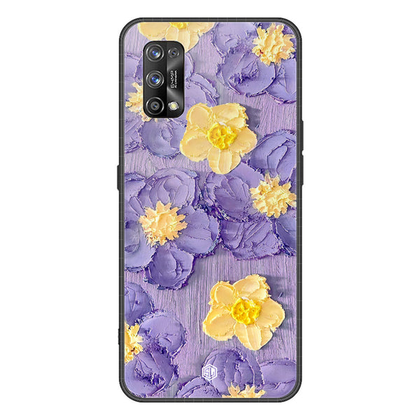 Floral Series Soft Phone Case - Premium Glass Case - Design 8 - Realme 7 Pro